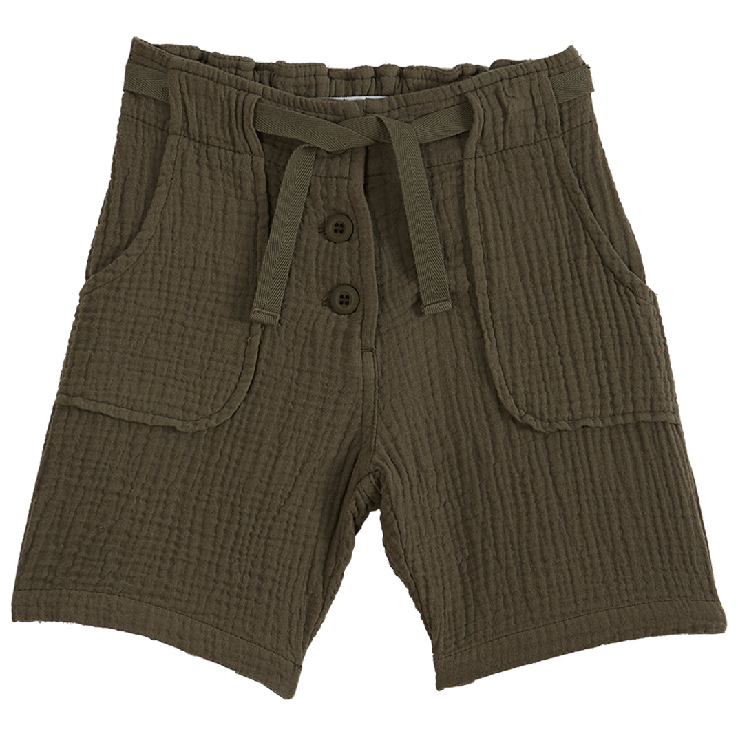 Emile et Ida Kaki Gauze Shorts