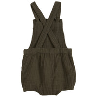 Emile et Ida Kaki Cotton Gauze Salopette