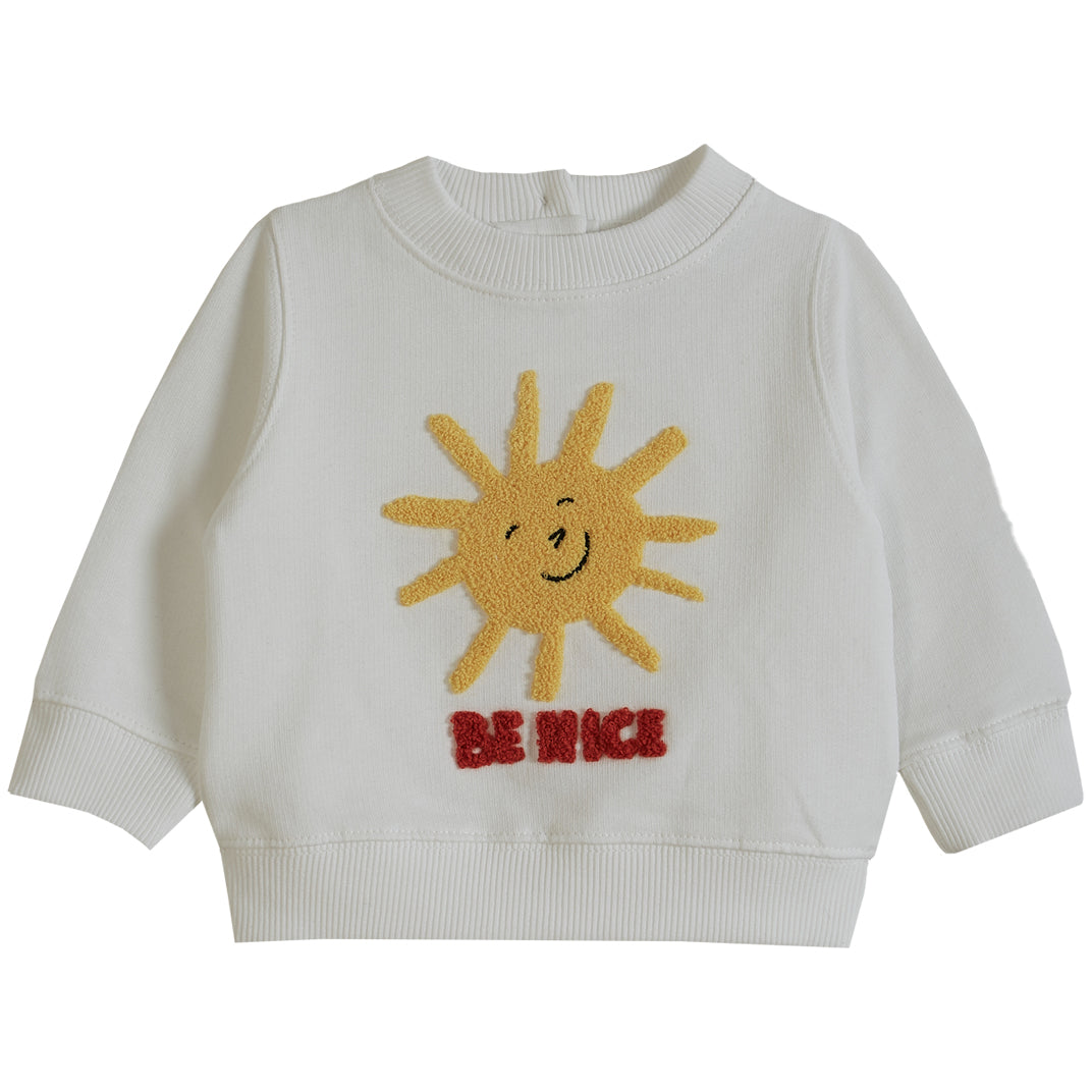Emile et Ida Ecru Be Nice Sweatshirt