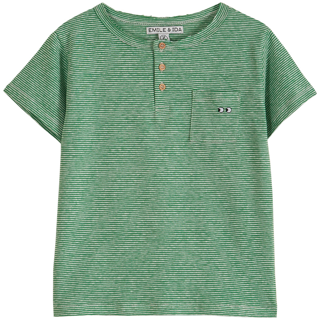 Emile et Ida Green Pocket Tee