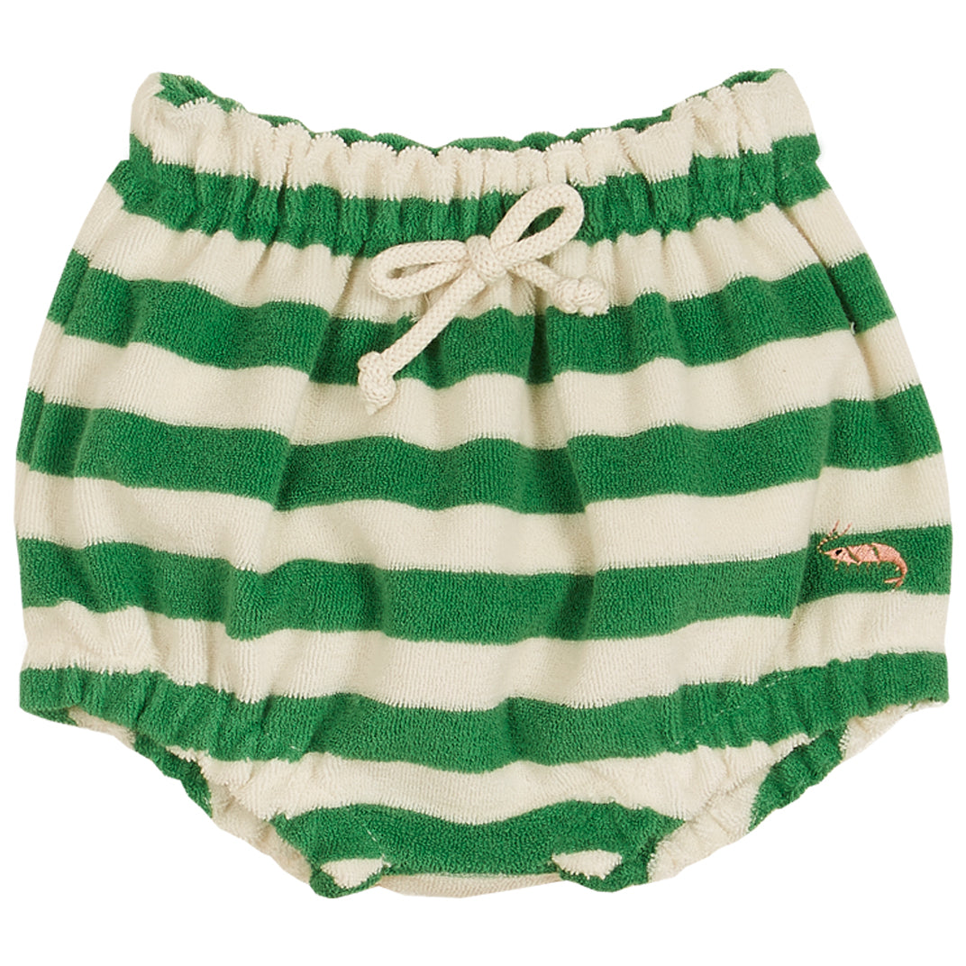 Emile et Ida Green Striped Terry Bloomer