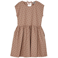 Emile et Ida Terracotta Apple Print Jersey Dress