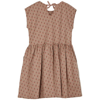 Emile et Ida Terracotta Apple Print Jersey Dress