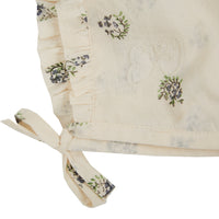 Emile et Ida Ecru Berry Print Bonnet