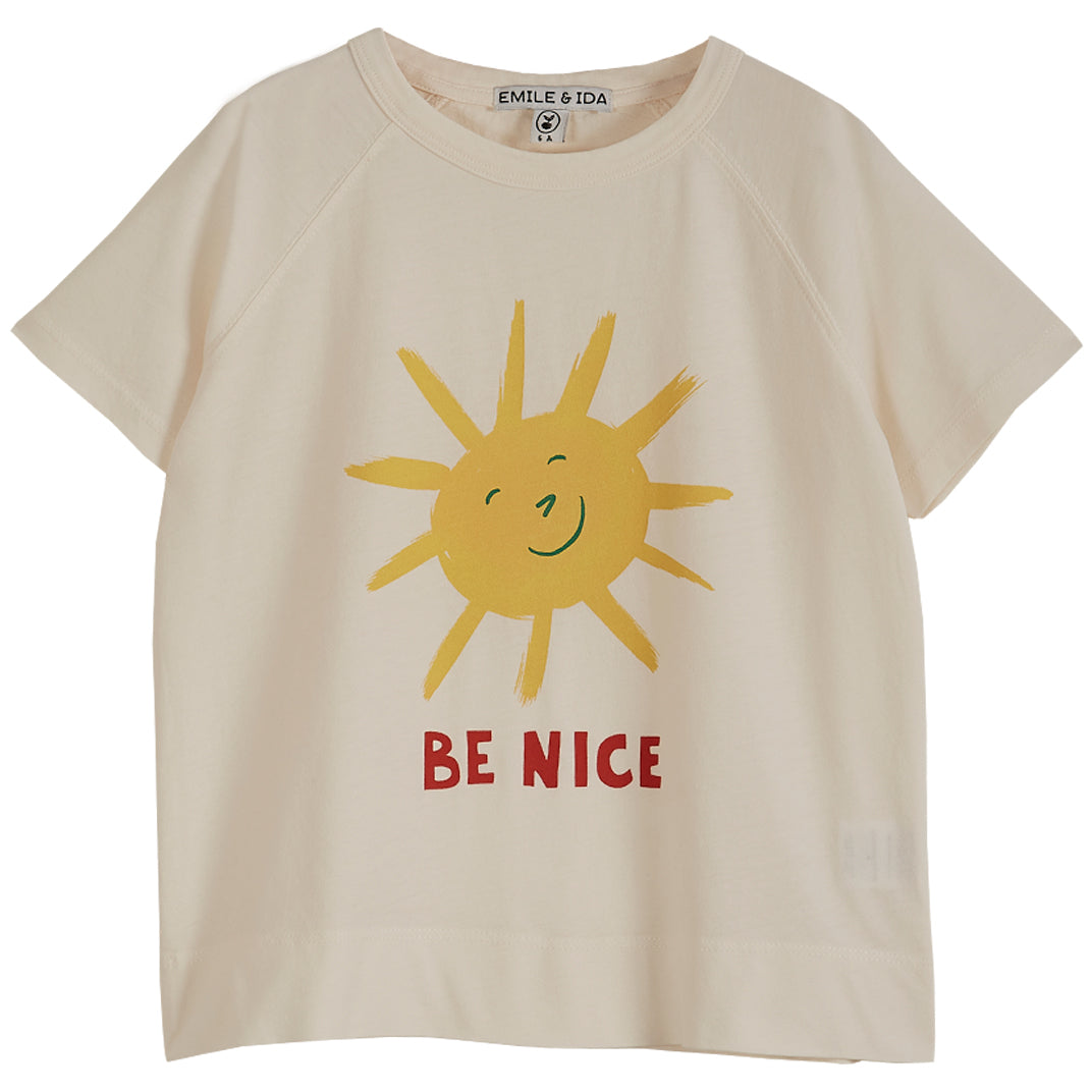 Emile et Ida Ecru Be Nice Tee
