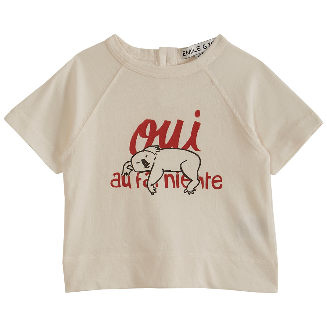 Emile et Ida Ecru Laying Around Tee
