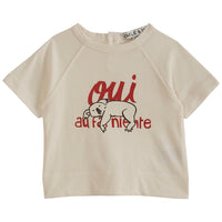 Emile et Ida Ecru Laying Around Tee
