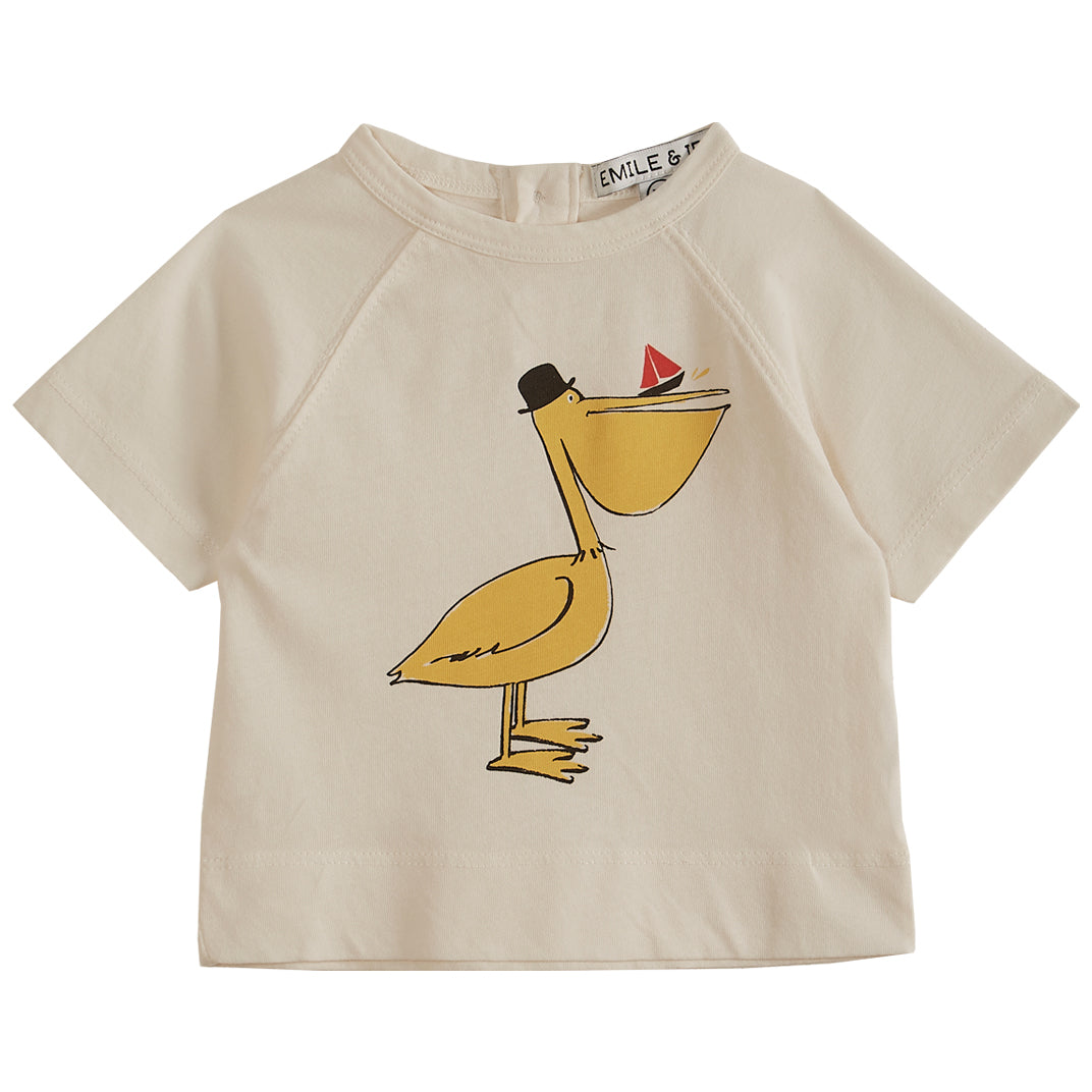 Emile et Ida Ecru Pelican Tee