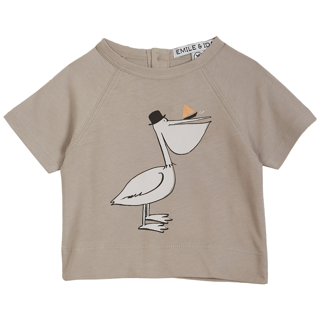 Emile et Ida Grey Pelican Tee