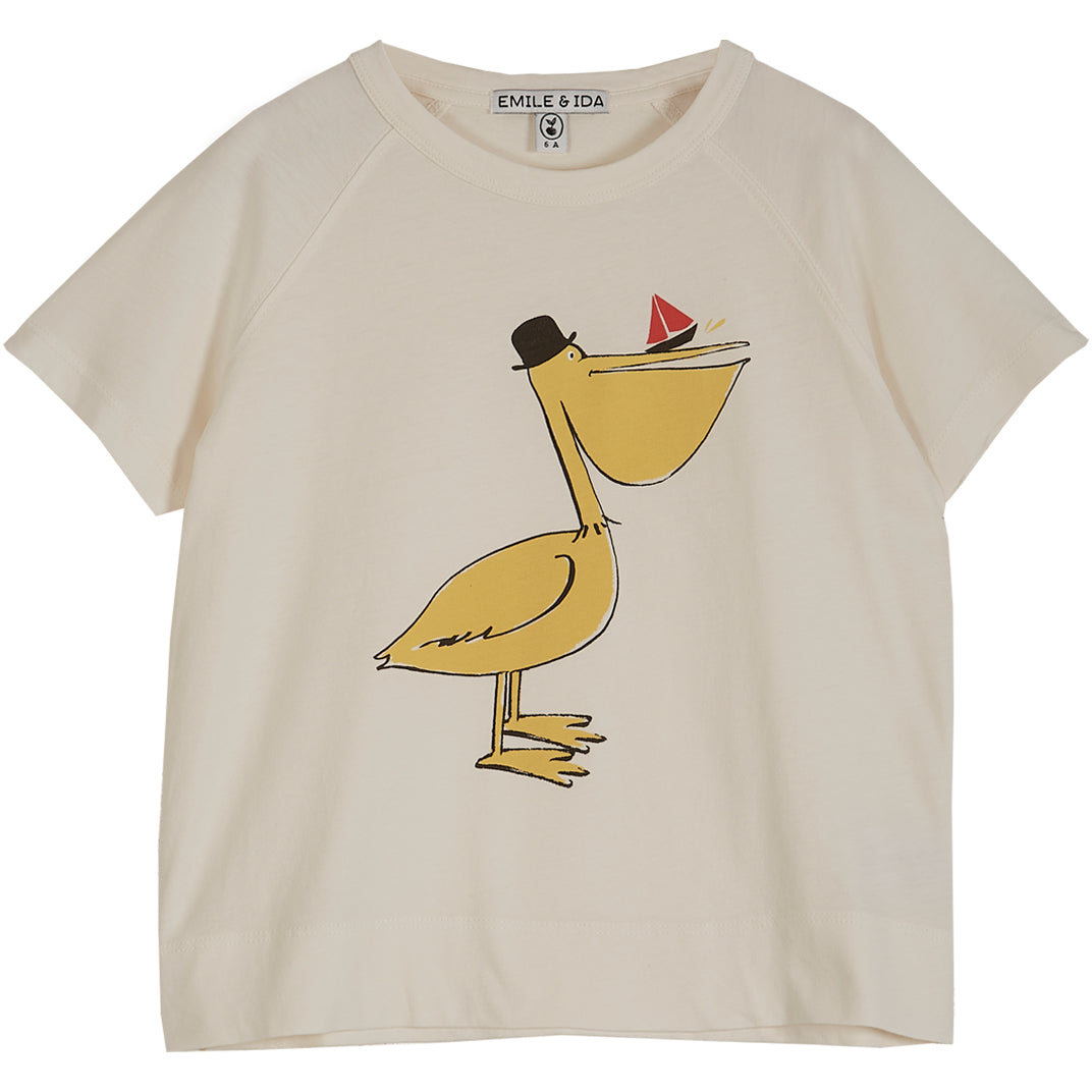 Emile et Ida Ecru Pelican Tee
