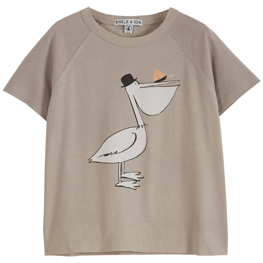 Emile et Ida Grey Pelican Tee