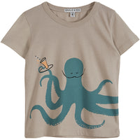 Emile et Ida Grey Octopus Tee