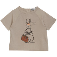 Emile et Ida Grey Travel Rabbit Tee
