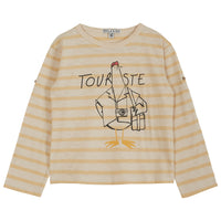 Emile et Ida Vanilla Striped Touriste Tee