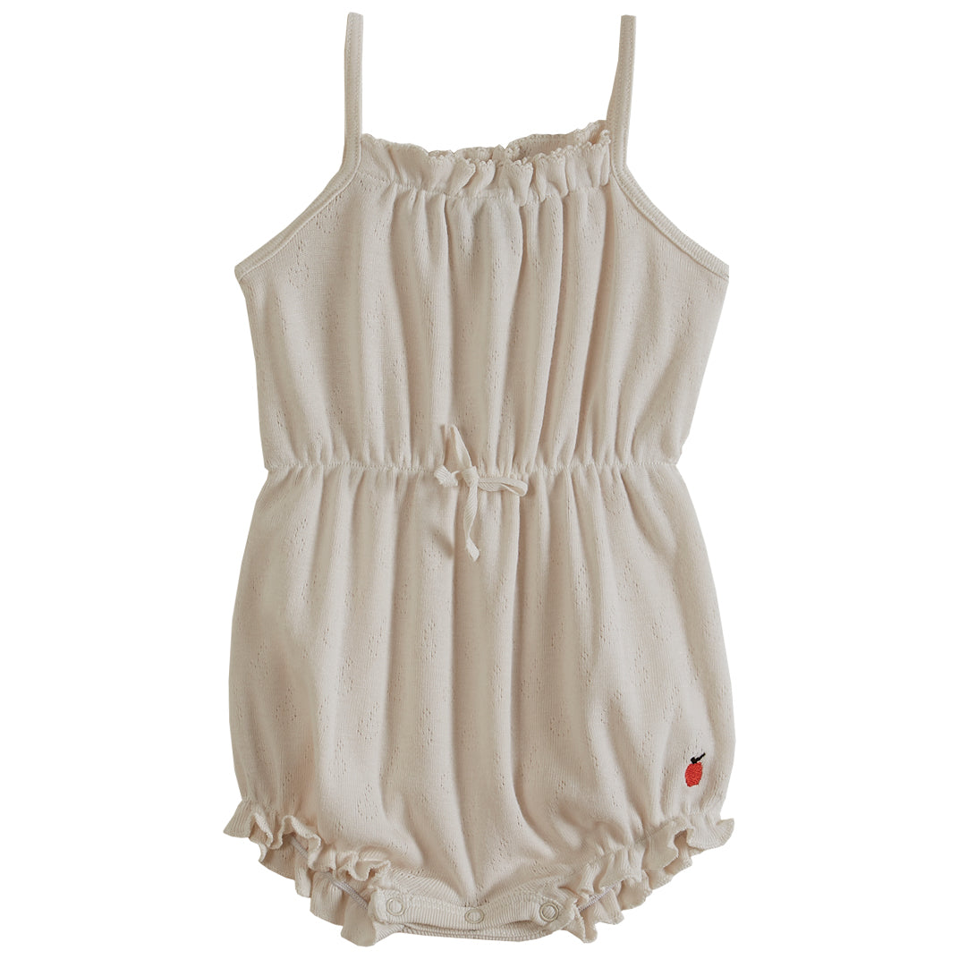 Emile et Ida Ecru Thin Strap Romper
