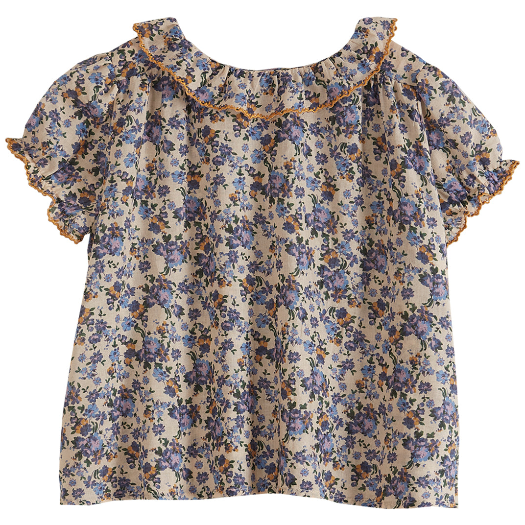 Emile et Ida Lilac Myosotis Allover Blouse