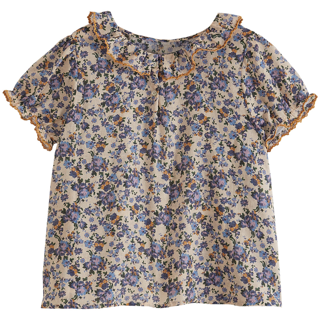 Emile et Ida Lilac Myosotis Allover Blouse