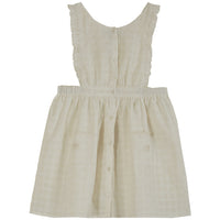 Emile et Ida Ecru Embroidered Apron Dress
