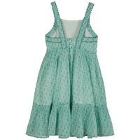 Emile et Ida Aqua Print Allover Strap Dress