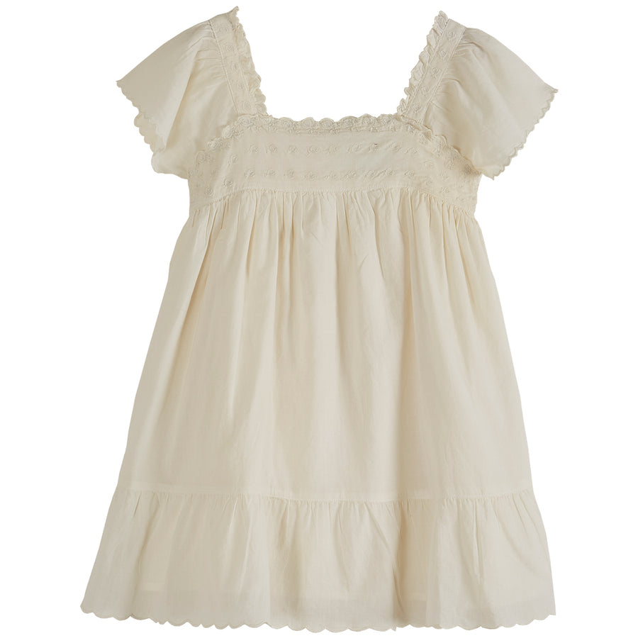 emile et ida brown vintage embroidered dress Emile et Ida Brown Vintage Embroidered Dress – Ladida main image 1