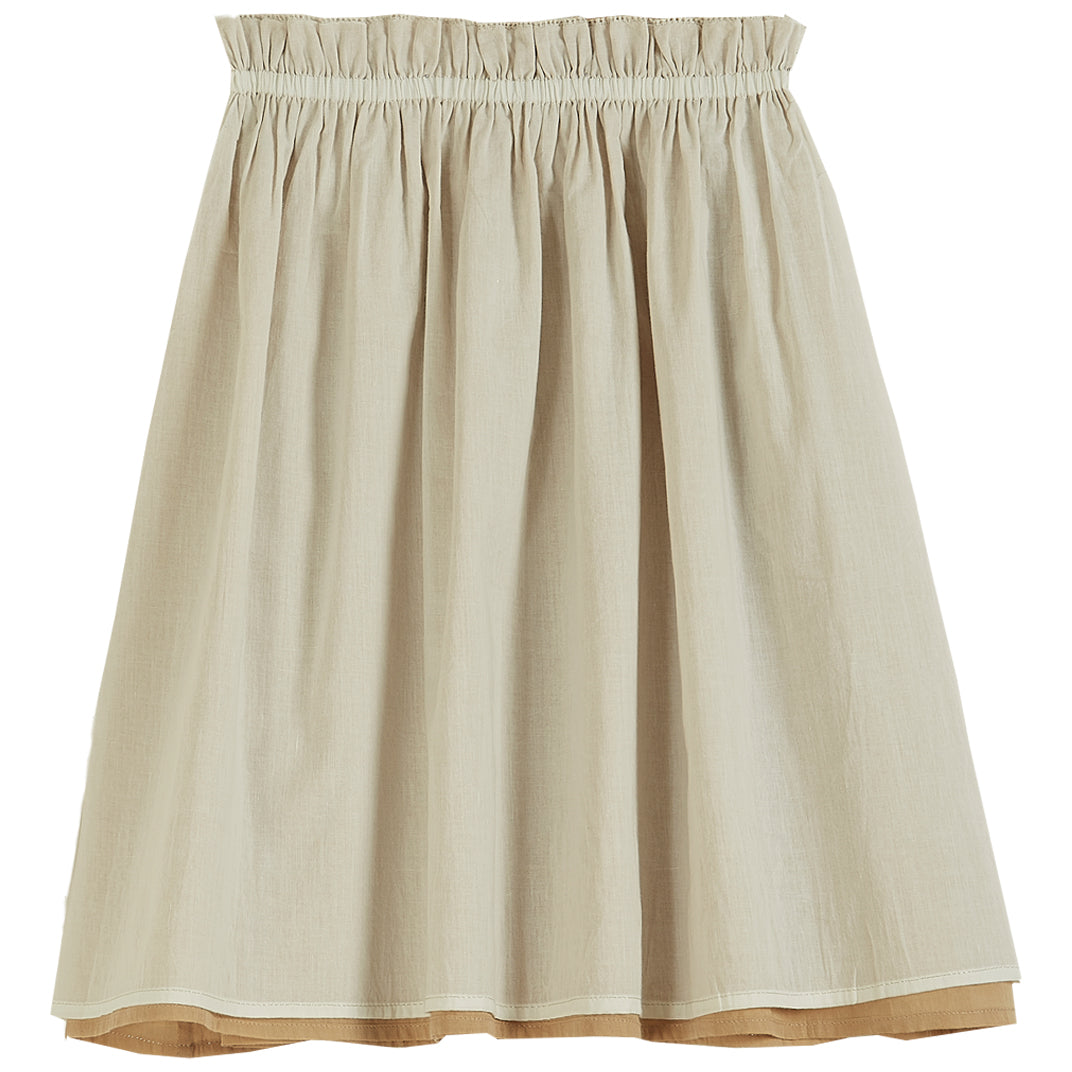 Emile et Ida Ecru Reversible Skirt