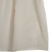 Emile et Ida Ecru Ruffle Vintage Embroidered Blouse