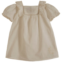 Emile et Ida Ecru Vintage Embroidered Baby Dress