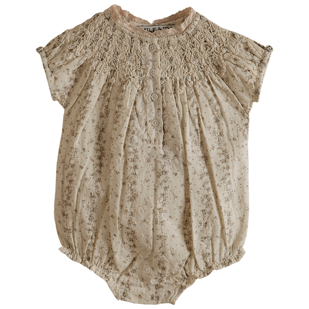 Emile et Ida Rosier Embroidered Romper
