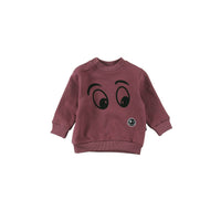 Loud Maroon Eyes Baby Sweatshirt