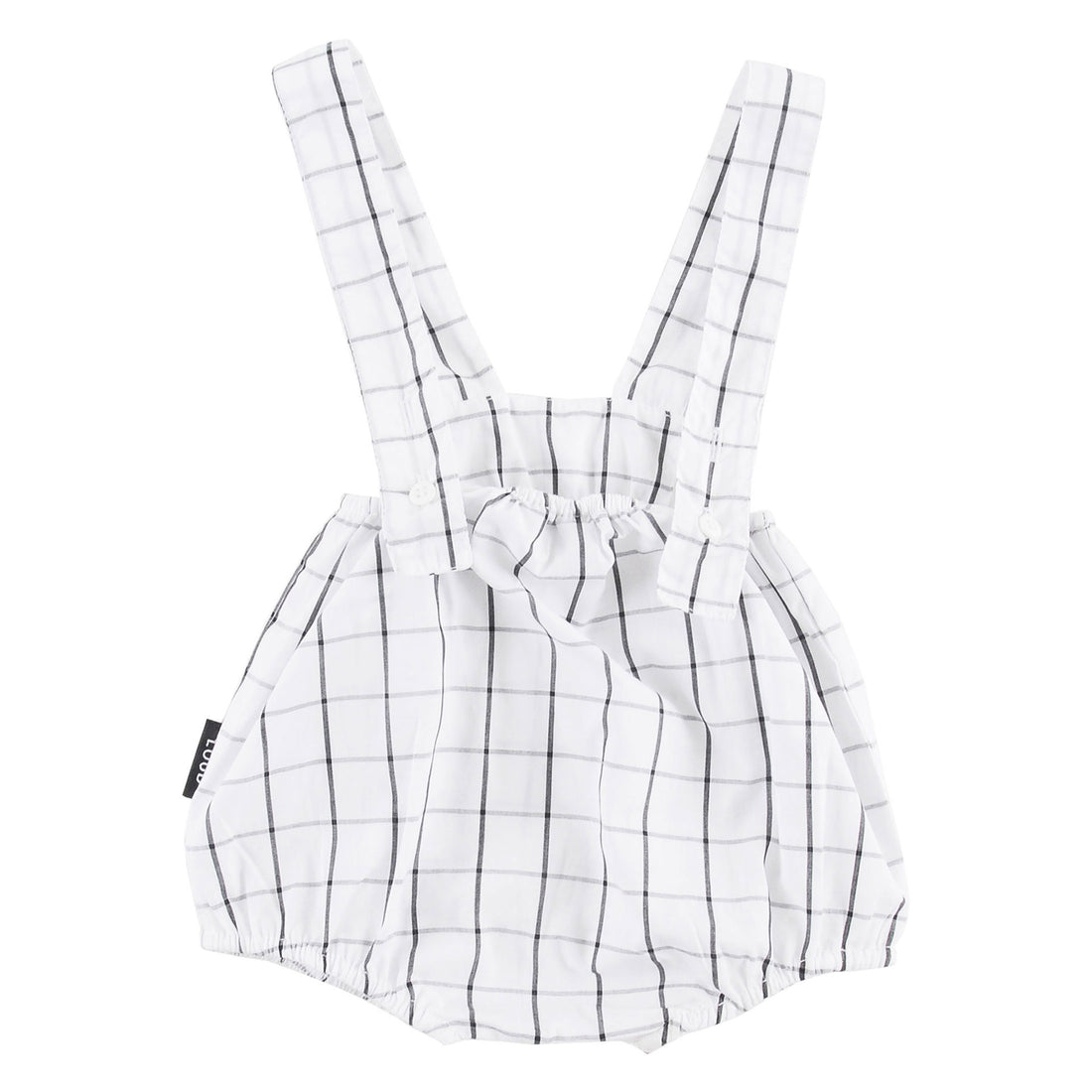 Loud White Grid Suspender Bloomers