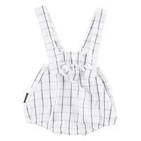 Loud White Grid Suspender Bloomers