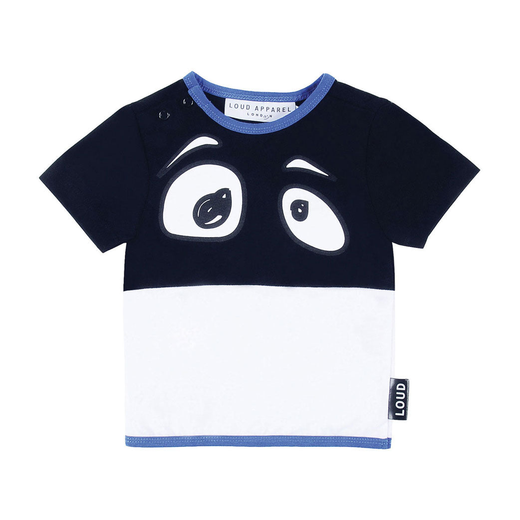 LOUD Black/White Zoom Eyes Baby Tee