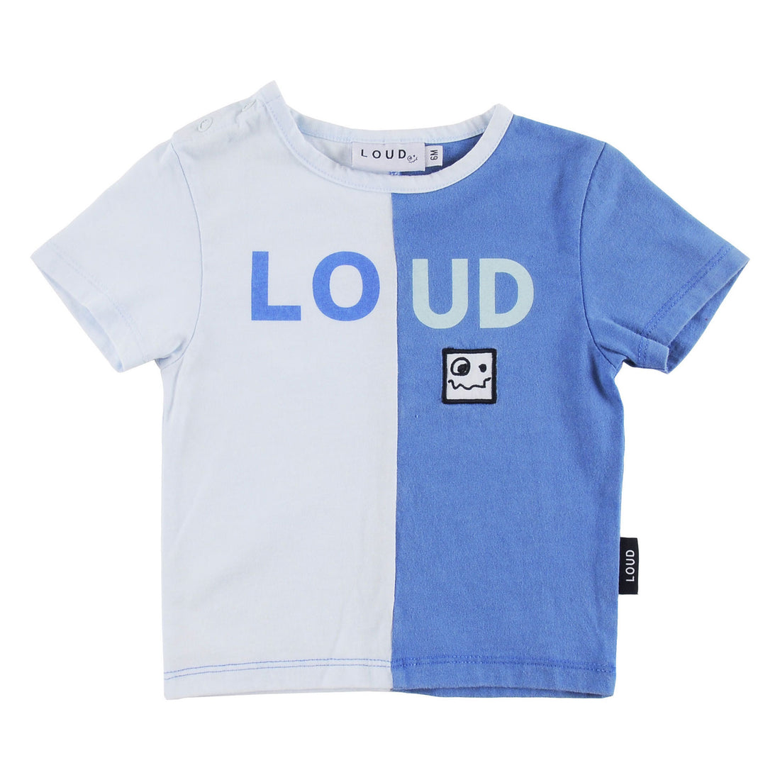 Loud Blue Pastel 2 Tone Baby T-Shirt