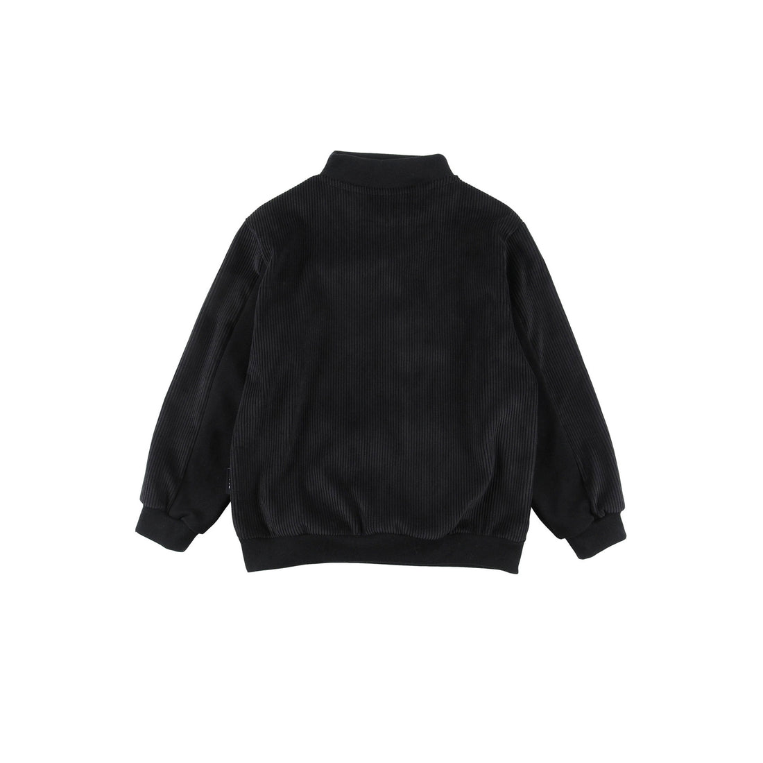 Loud Black Corduroy Fleece Pullover