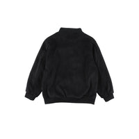 Loud Black Corduroy Fleece Pullover