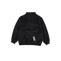 Loud Black Corduroy Fleece Pullover