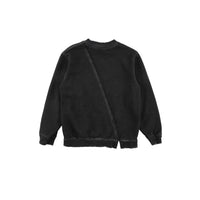 Loud Black Asymmetric Cut Sweatshirt