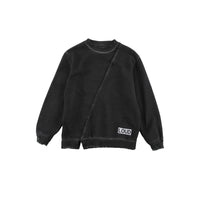 Loud Black Asymmetric Cut Sweatshirt
