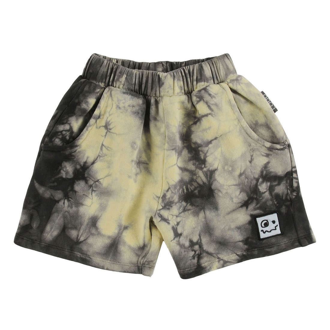 Loud Yellow Pastel Tie Dye Shorts