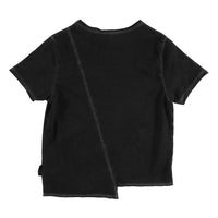 Loud Black Asymetric Time T-Shirt