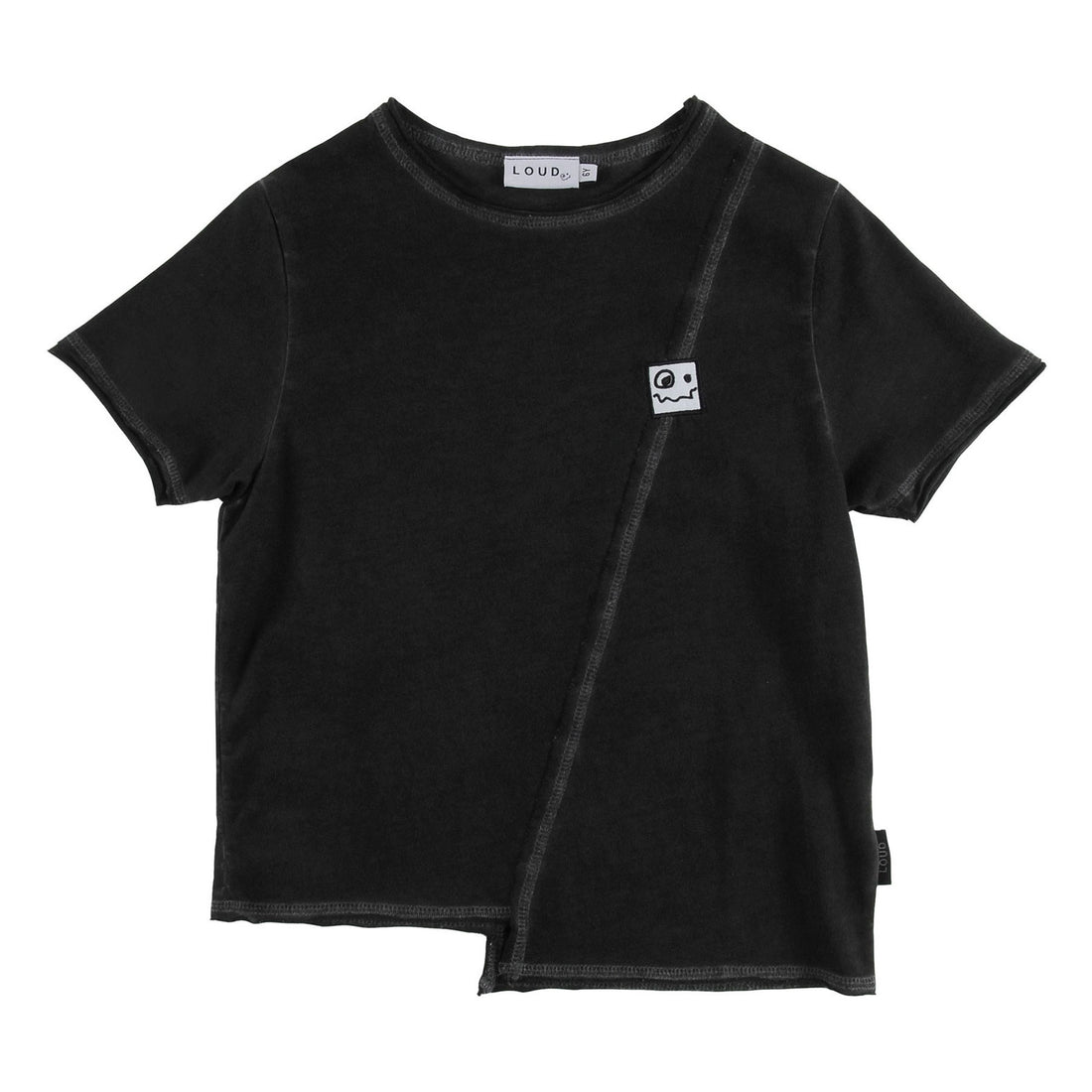 Loud Black Asymetric Time T-Shirt