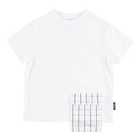Loud White Grid Contrast Pocket T-Shirt