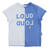 Loud Blue Pastel 2 Tone Loose T-Shirt