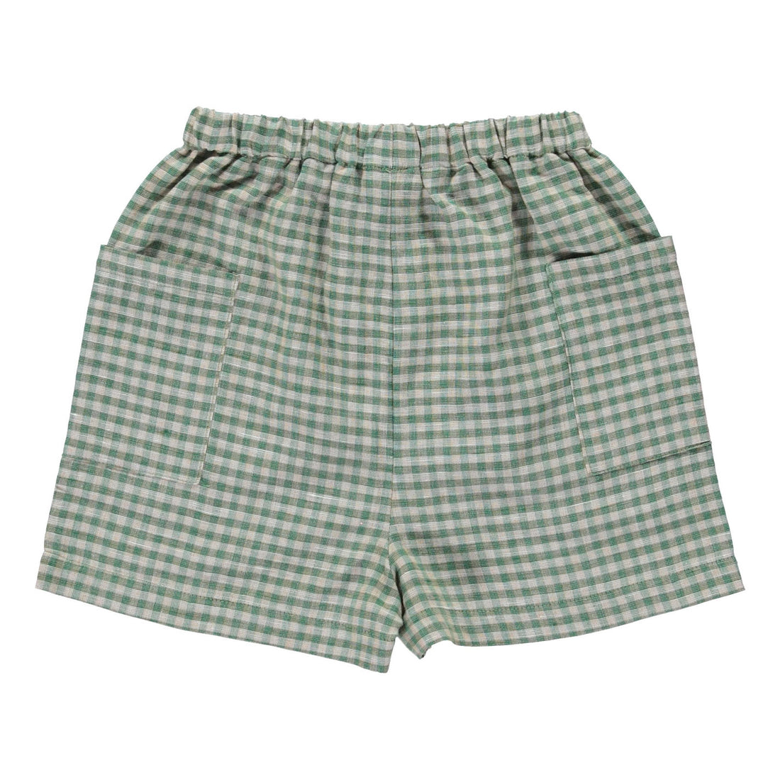 Bebe Organic Green Gingham Uma Shorts