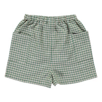 Bebe Organic Green Gingham Uma Shorts