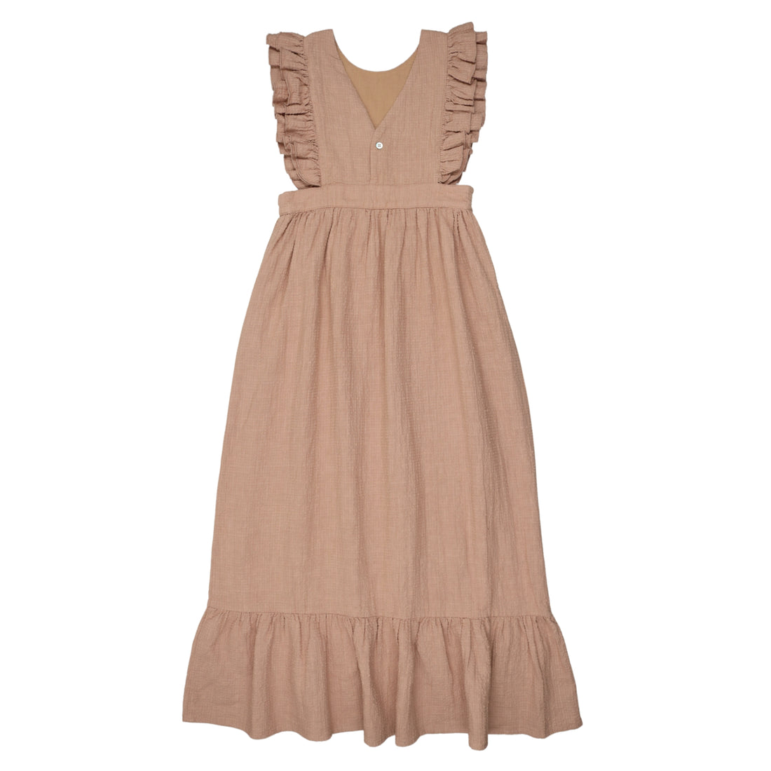 Coco Blanc Mauve Ruffle Maxi Dress