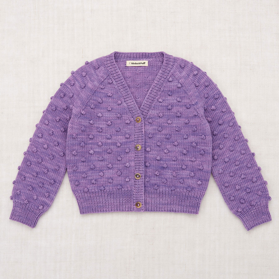 Misha and Puff Provence Popcorn V-Neck Cardigan