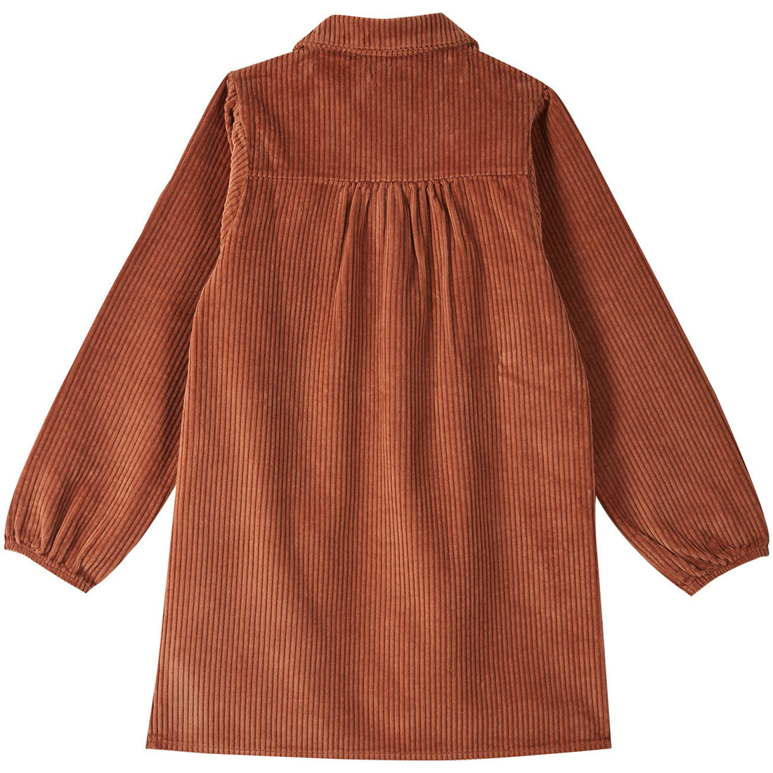 Emile et Ida Mahogany Velvet Collar Dress
