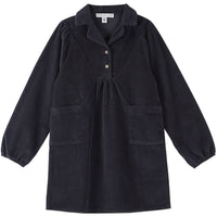 Emile et Ida Bitume Velvet Collar Dress