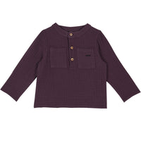 Emile et Ida Eggplant Gauze Kurta